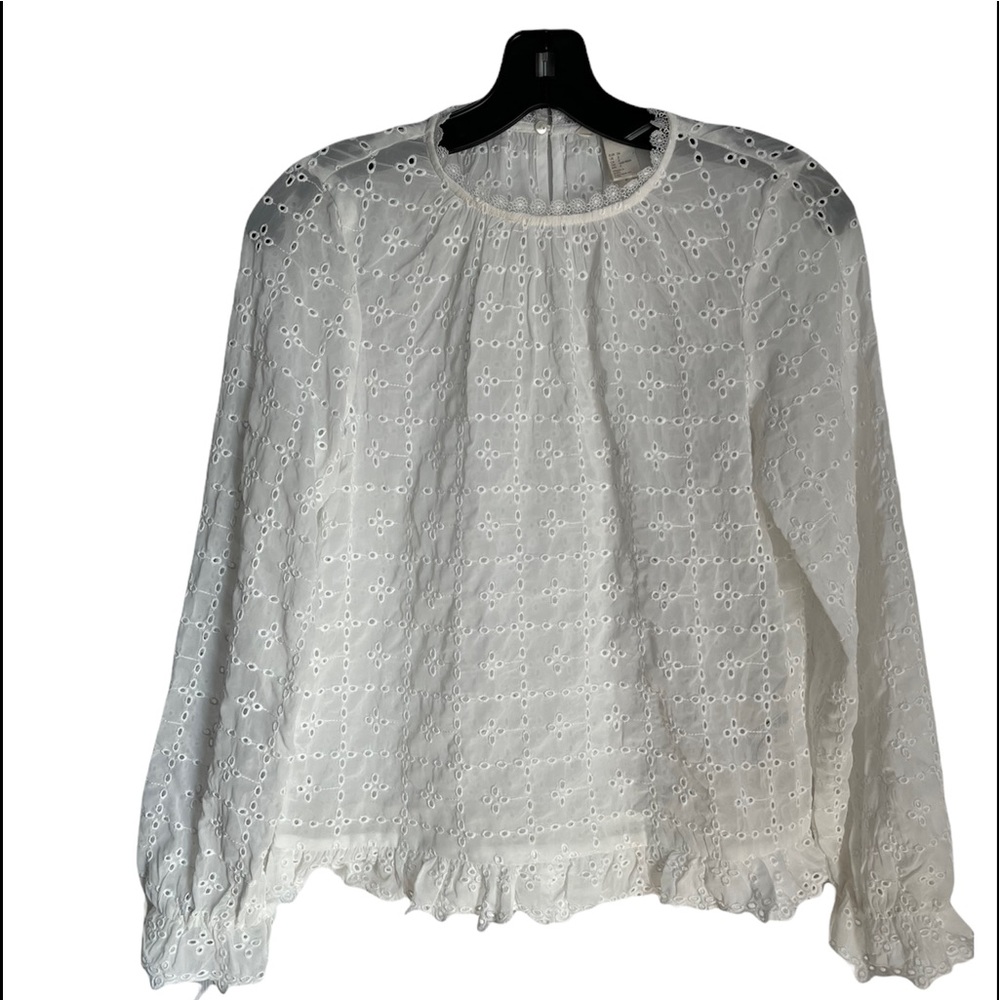 EYELET ROMANTIC BLOUSE by H&M